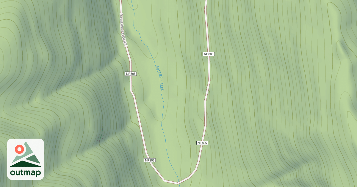 Map of GALENA CREEK SPUR
