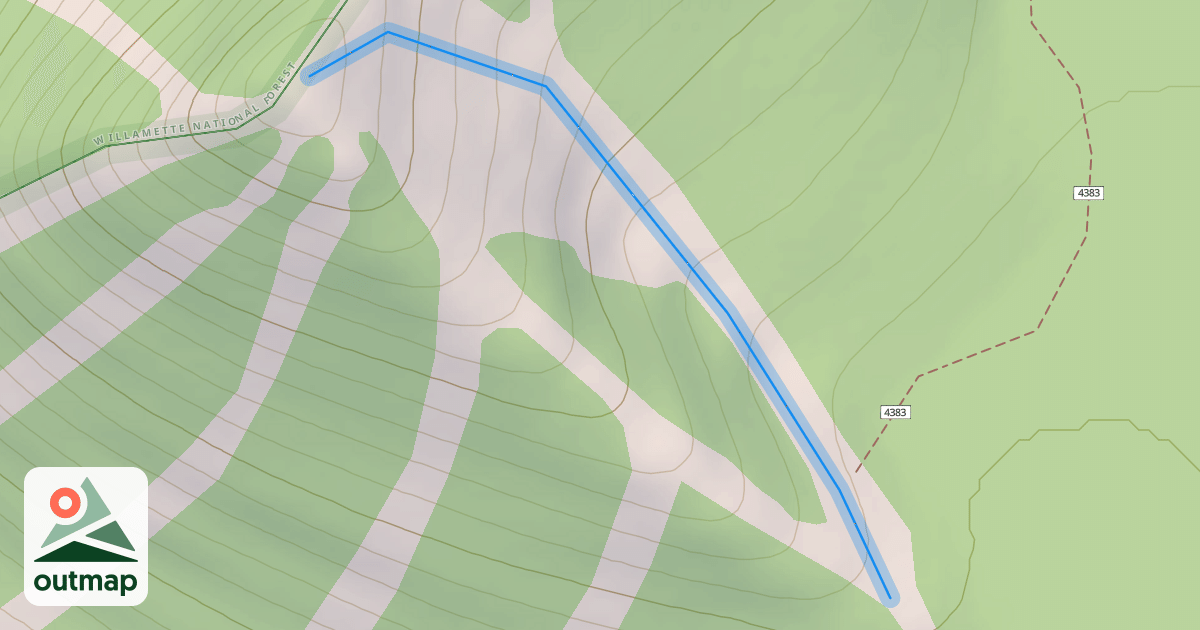 Map of Upper Rosary Run