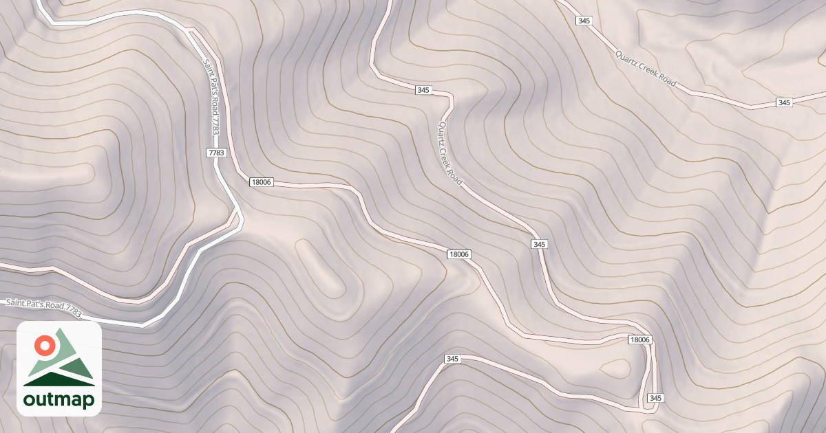 Map of QUARTZ CREEK TIE