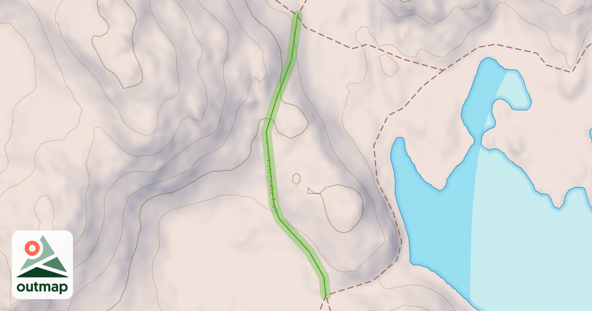Map of Victor Lake Trail