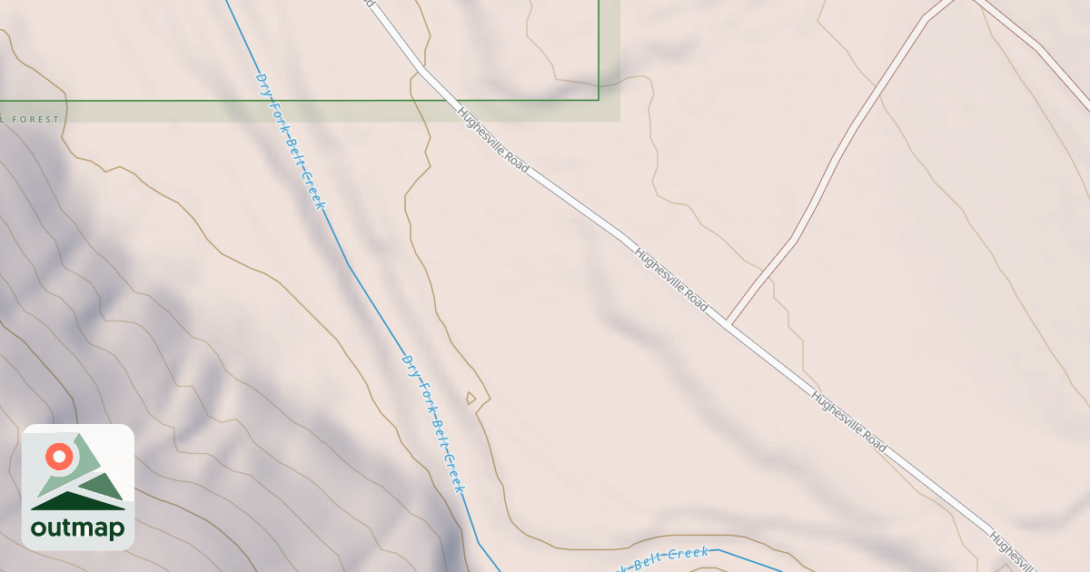 Map of DRY FORK DISPERSED N1