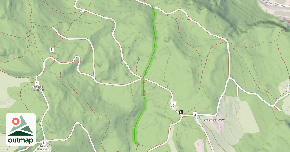 Map of Chemin des Charrières