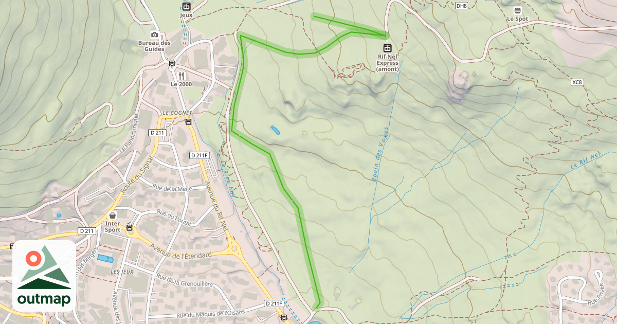 Map of Les Clarines