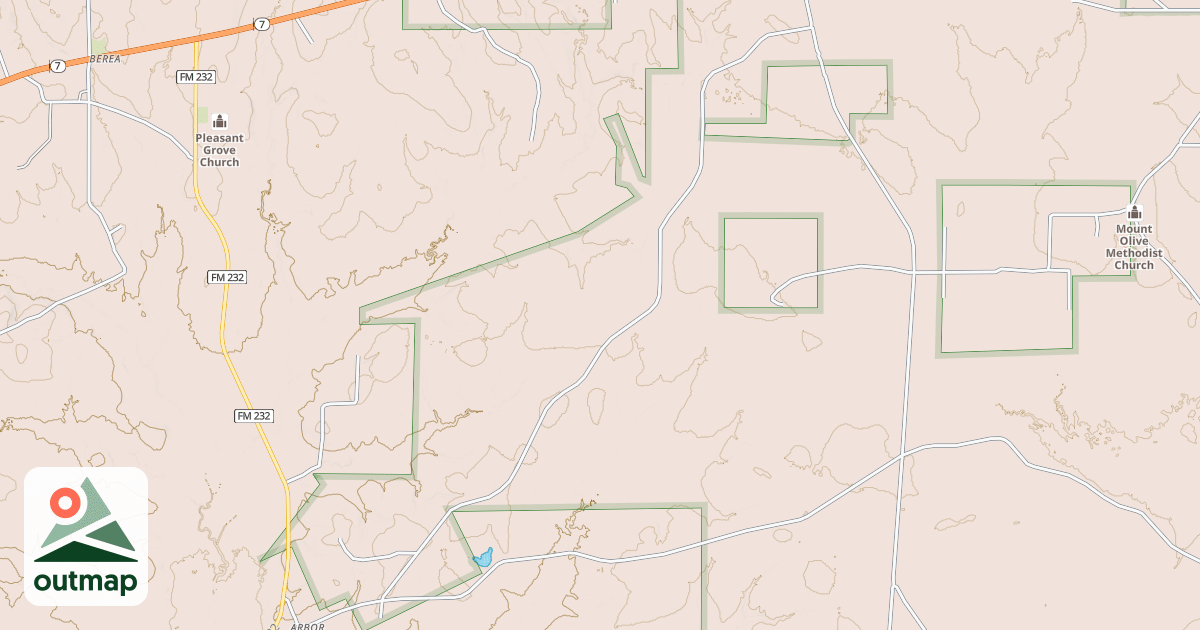 Map of BEAVER LAKE