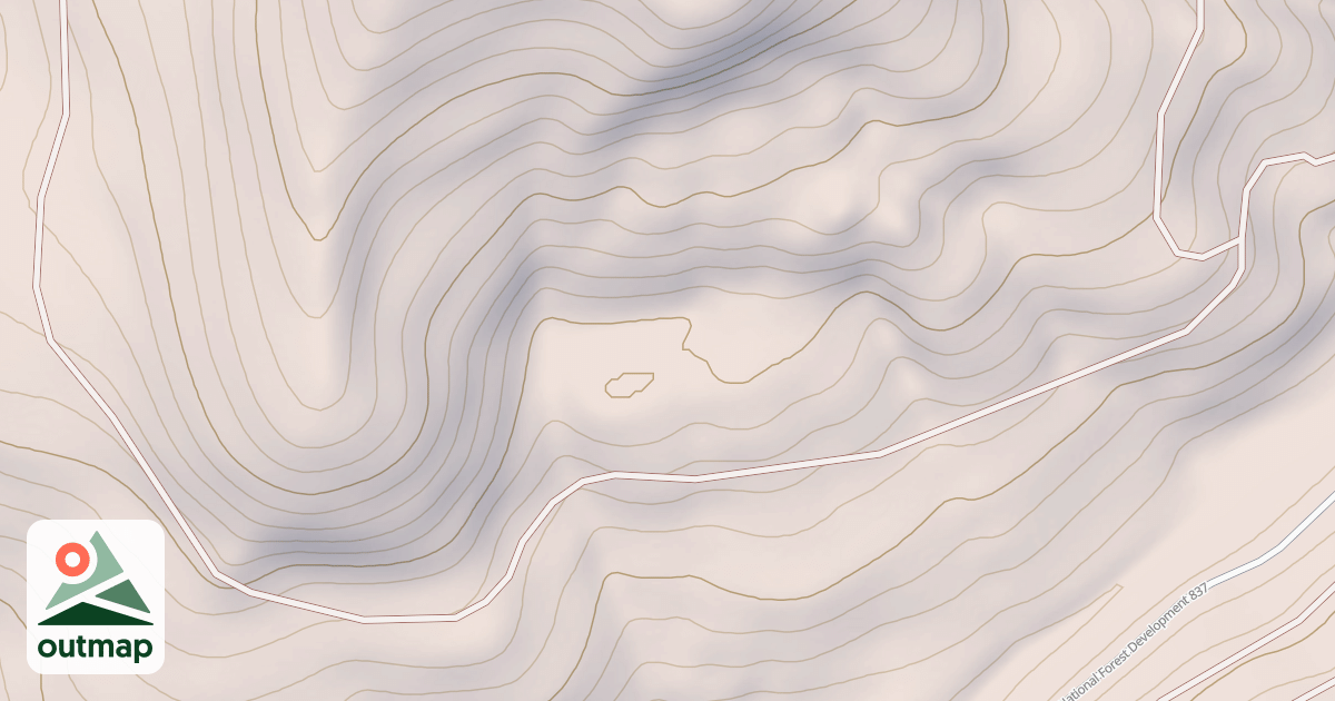 Map of NORTH DEADMAN