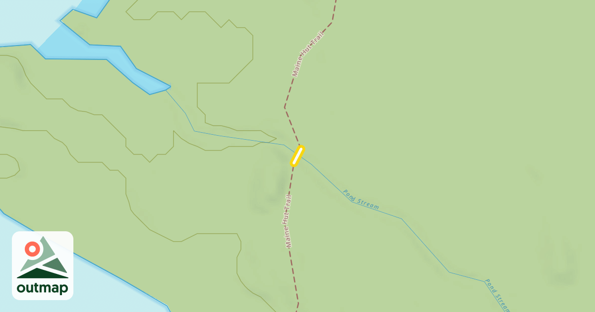 Map of Maine Hut Trail