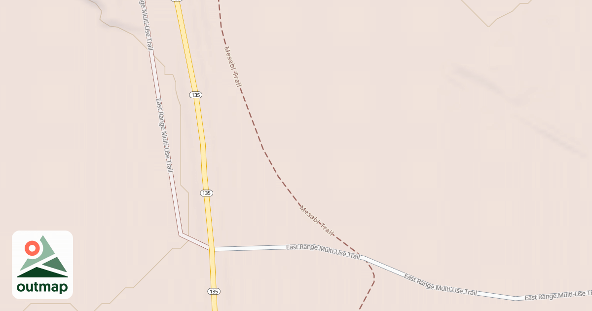 Map of East Range OHV Trail