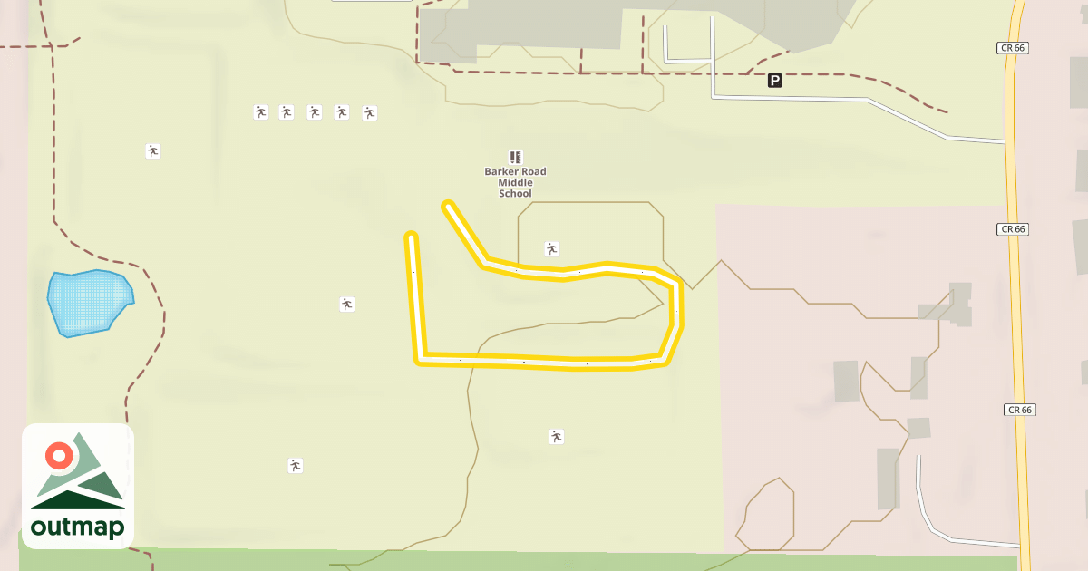 Map of Mt. Pittsford Ski Trail