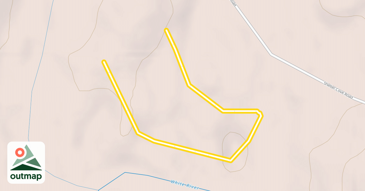 Map of White River Nordic Spur Trail