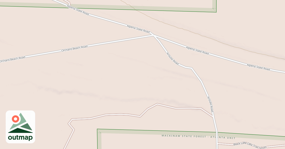 Map of Black Lake Trail