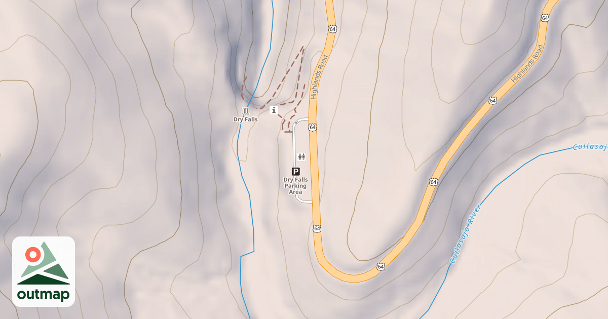 Map of DRY FALLS LOOP