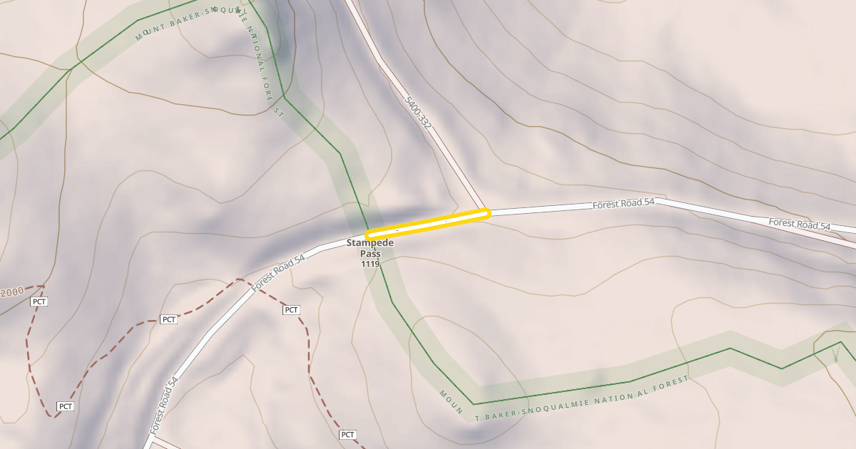 Map preview of Forest Road 54