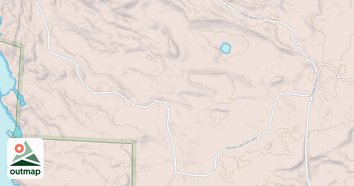 Map of GROUSE LAKE SPUR E