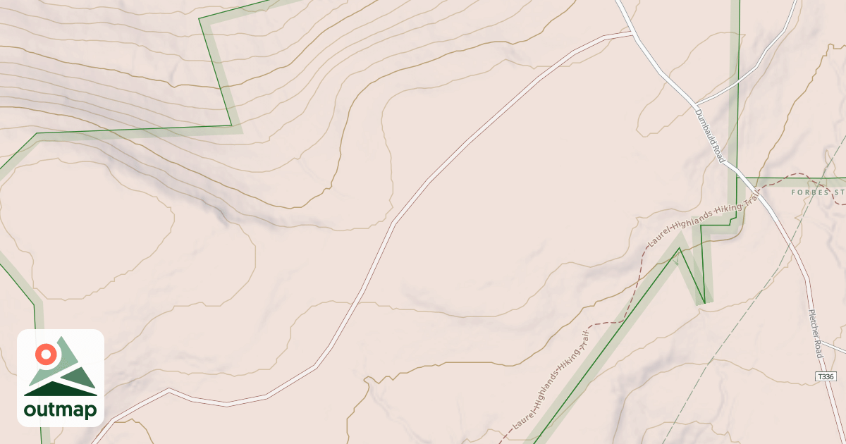 Map of Laurel Ridge State Park Snowmobile Trail
