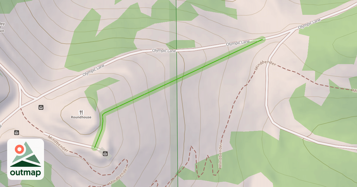Map of Roundhouse Slope