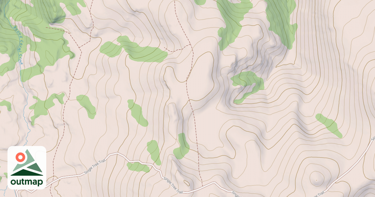 Map of ROUND CORRAL ROAD SPUR B
