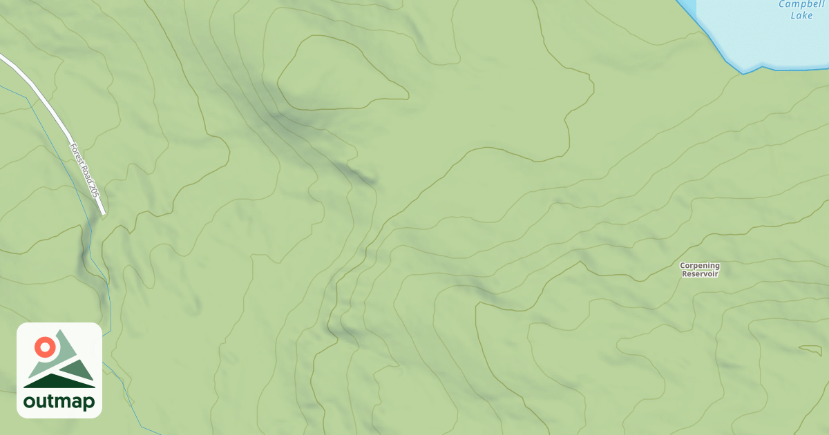 Map of Campbell Lake Atv Spur 1c