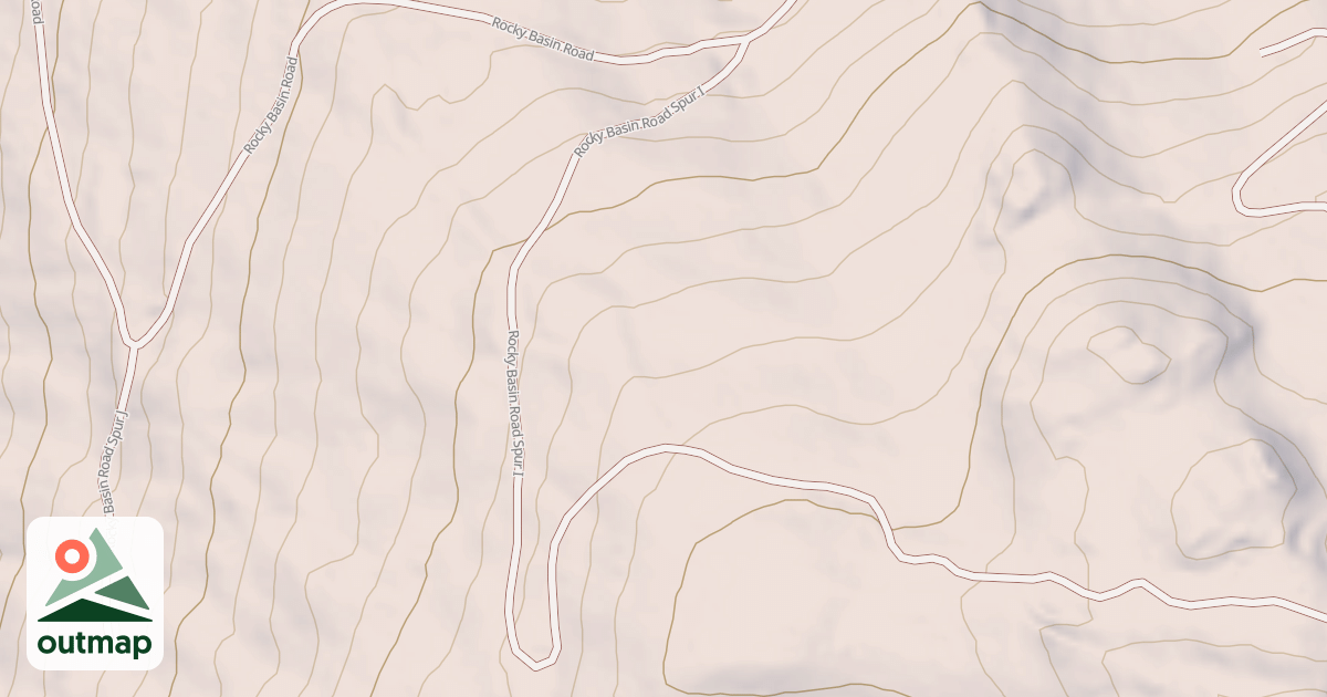 Map of ROCKY BASIN I SPUR