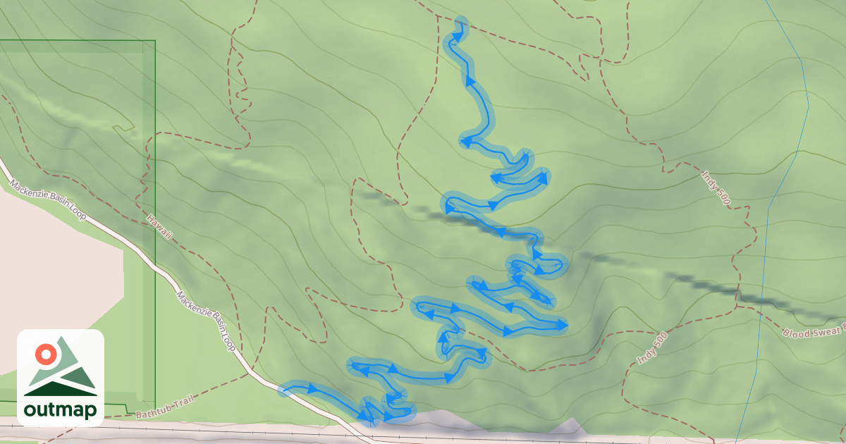 Map of Happy Trail