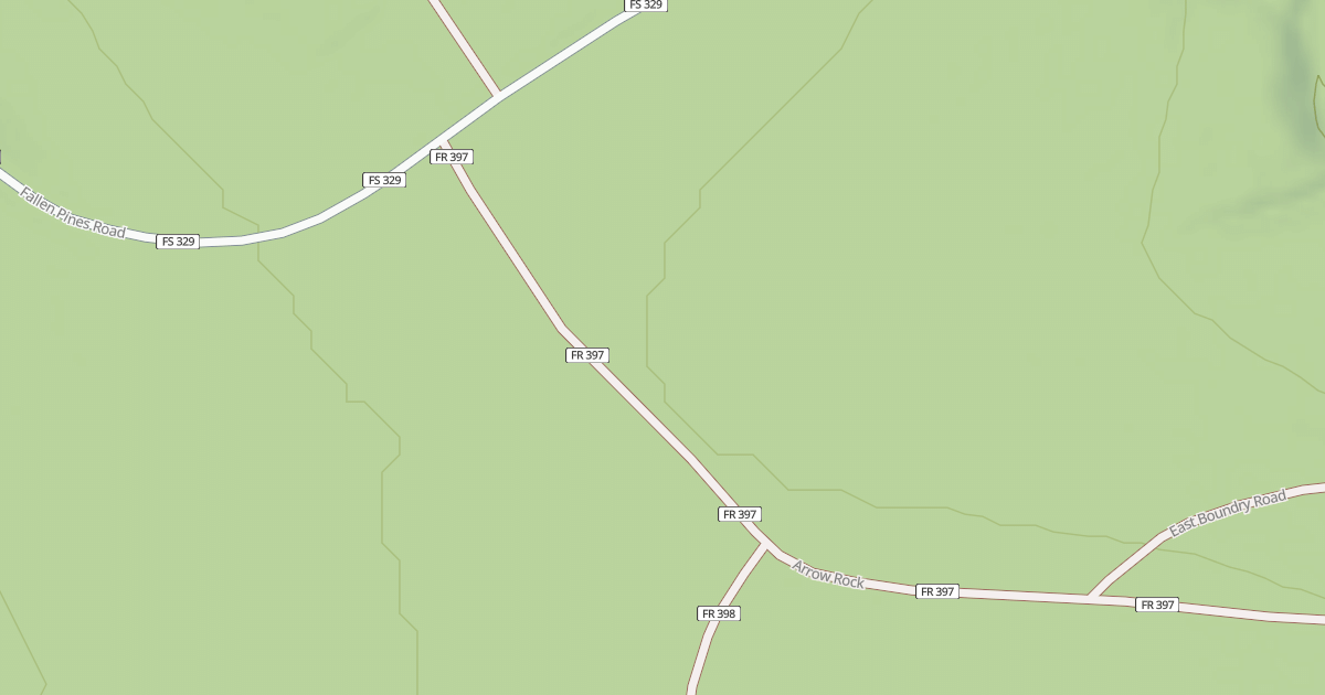 Map preview of ARROW ROCK ROAD