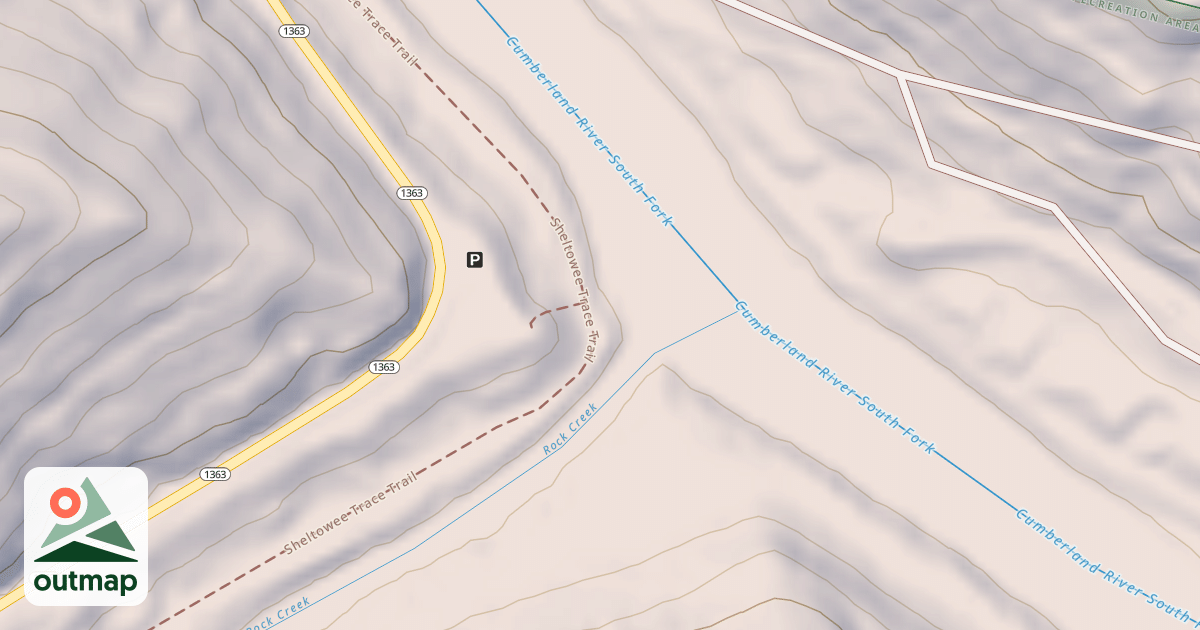 Map of K & T Railroad R.O.W.