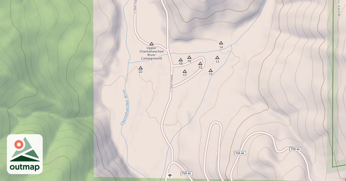 Map of CRAIN FIELD in White