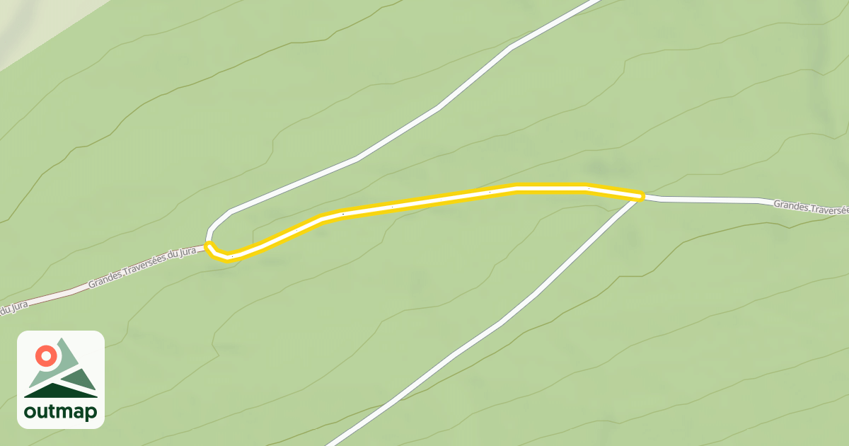 Map of Grandes Traversées du Jura