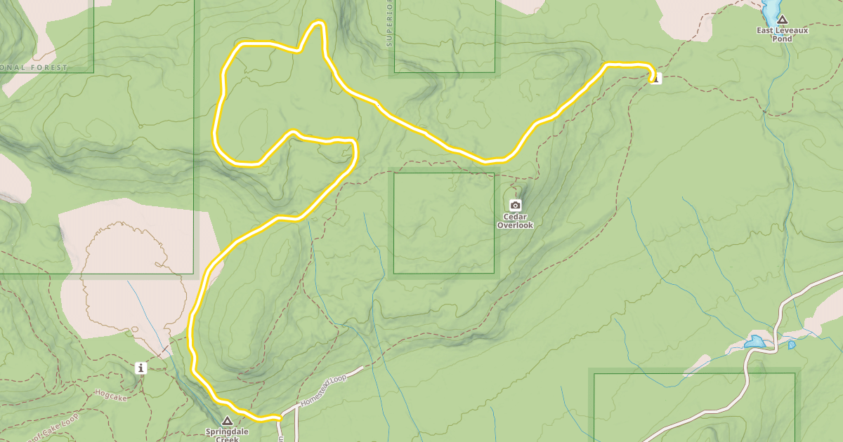 Map preview of Homestead Loop