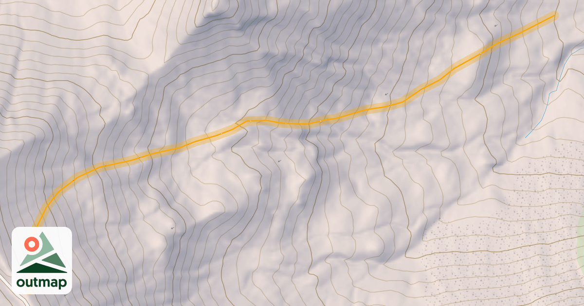 Map of Pouret Hors Piste