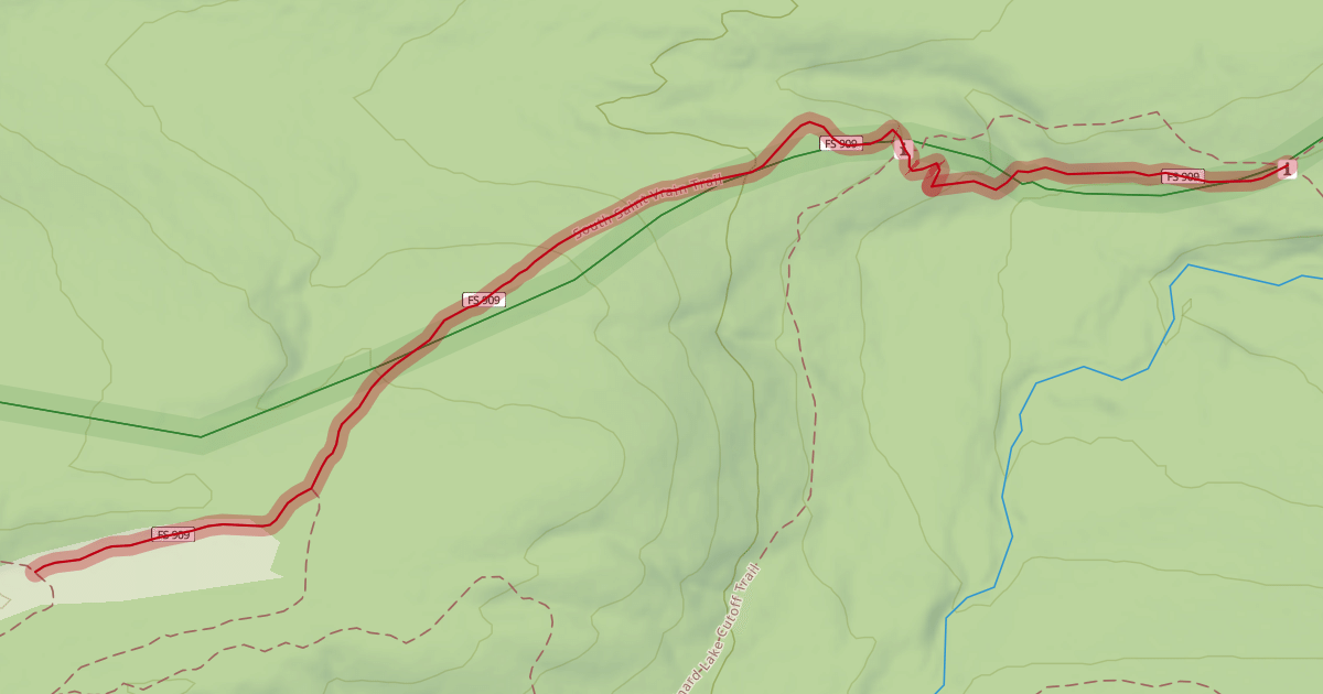 Map preview of South Saint Vrain Trail
