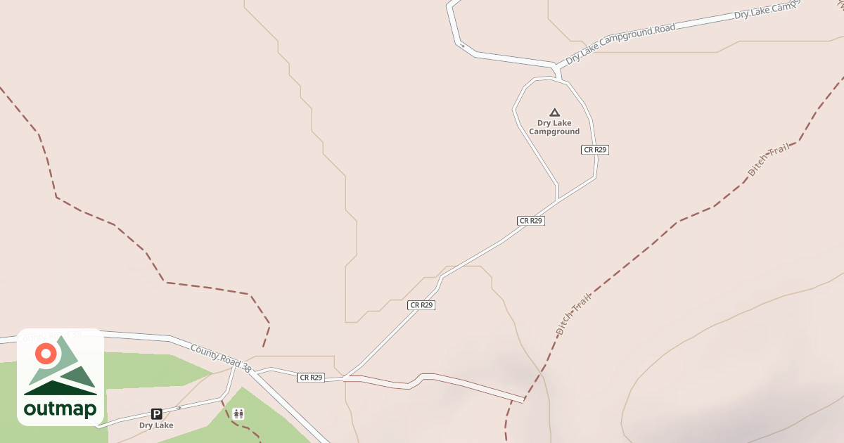 Map of DRY LAKE CG