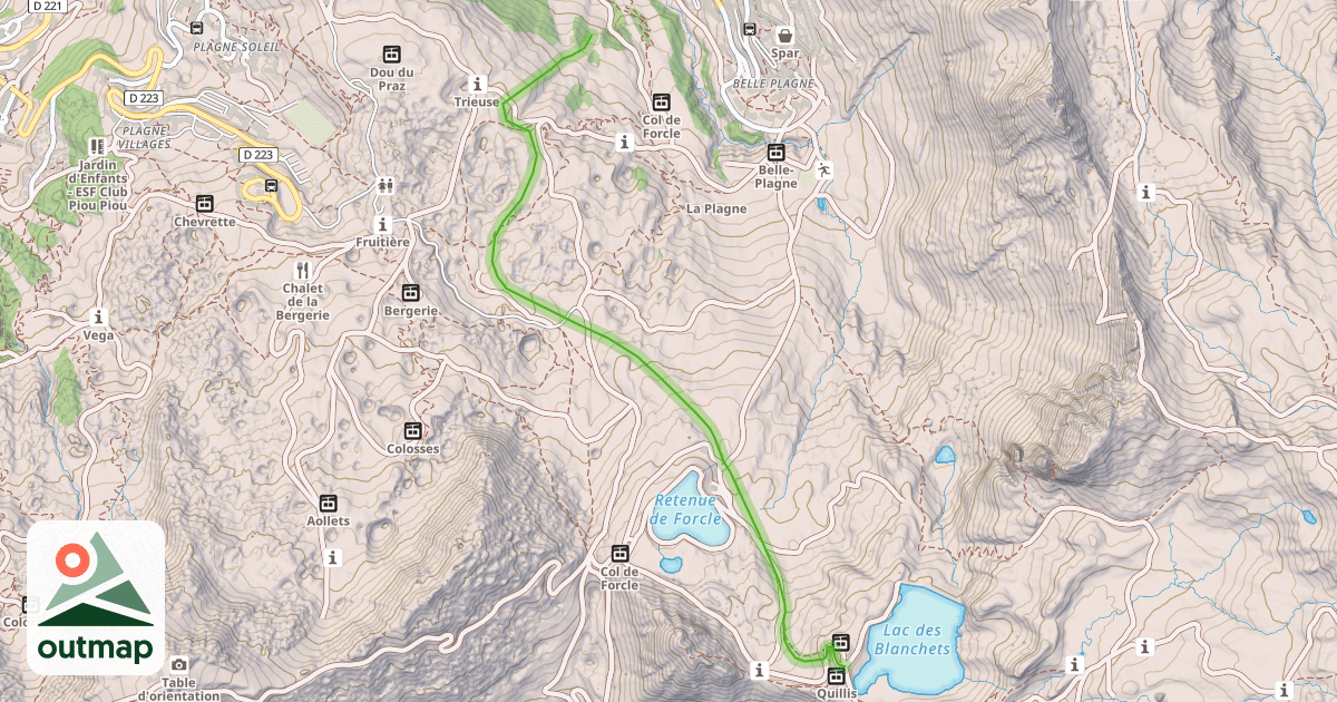 Map of Blanchets