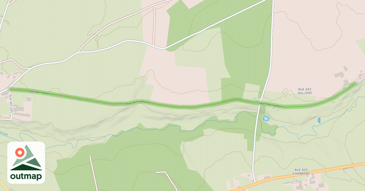 Map of Rue des Halliers