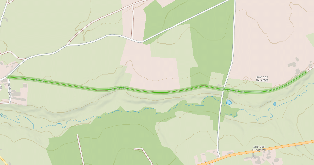 Map preview of Rue des Halliers