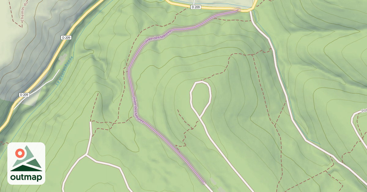 Map of Piste des Maures