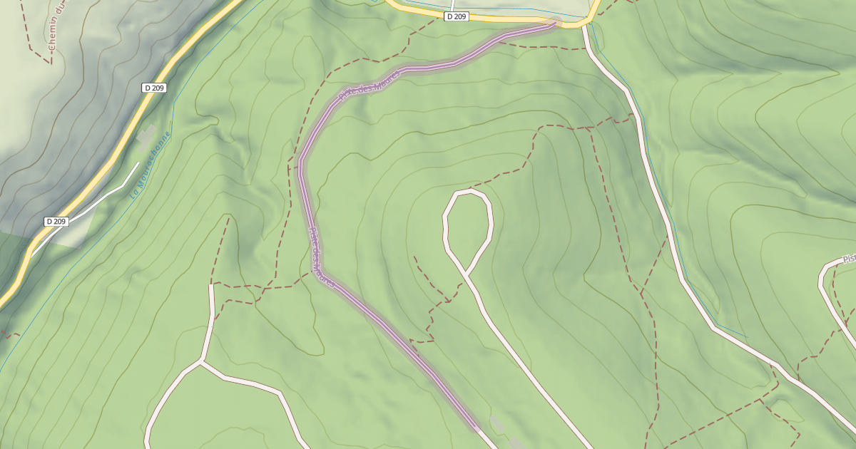 Map preview of Piste des Maures