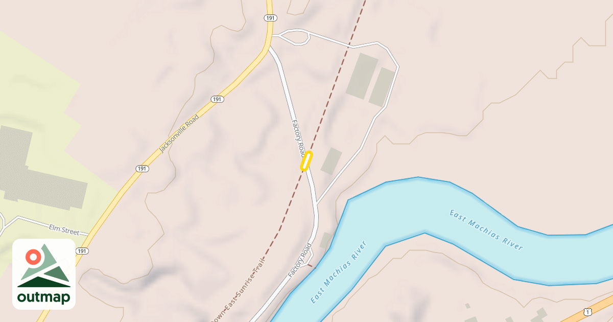 Map of Down East Sunrise Trail