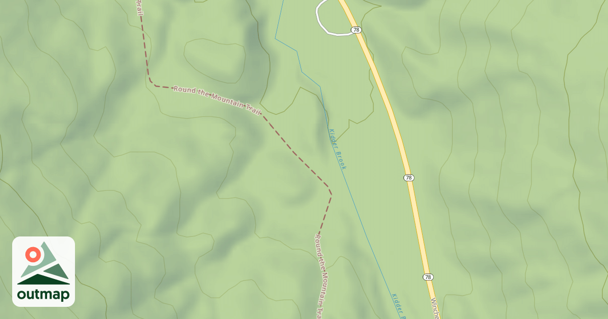 Map of Round the Mountain Trail