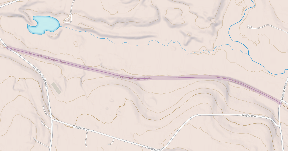 Map preview of Hurleyville O&W Rail Trail