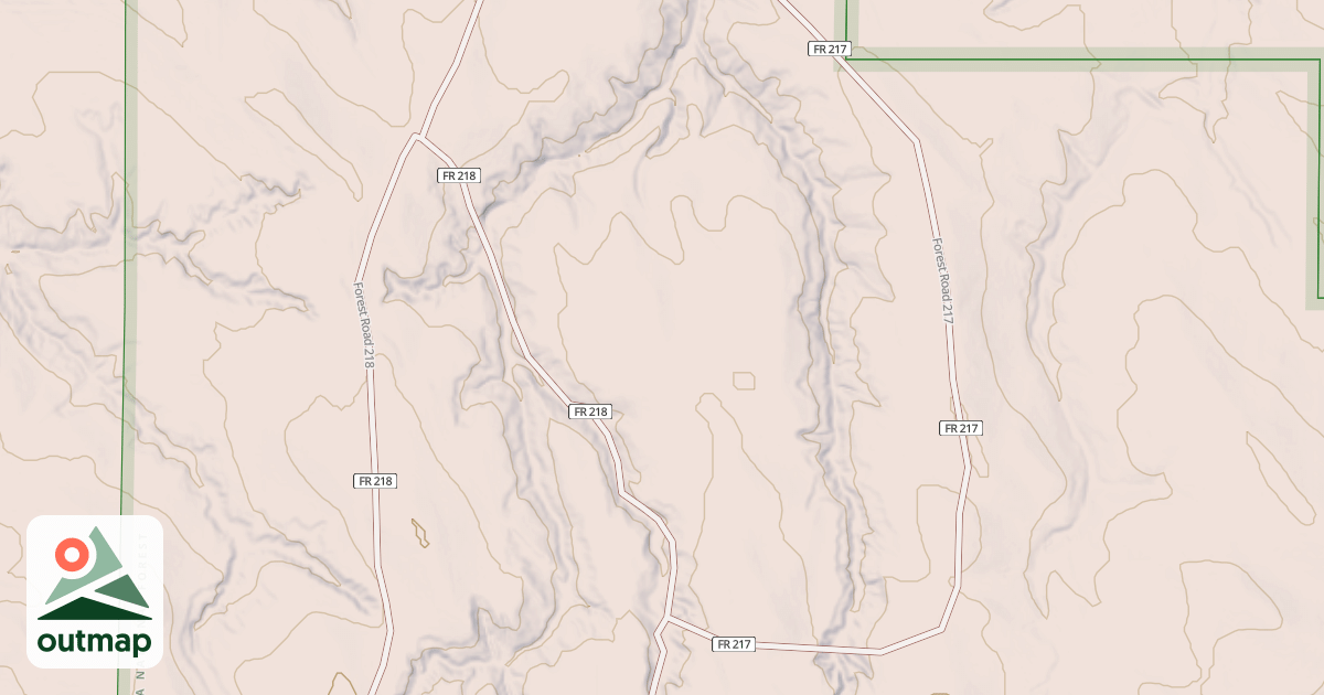Map of USFS Motor Vehicle Use Map Trails 481127010602