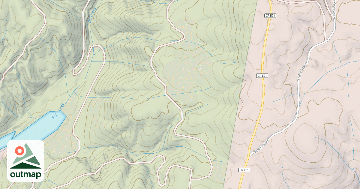 Map of HARRISON RIDGE SPUR A