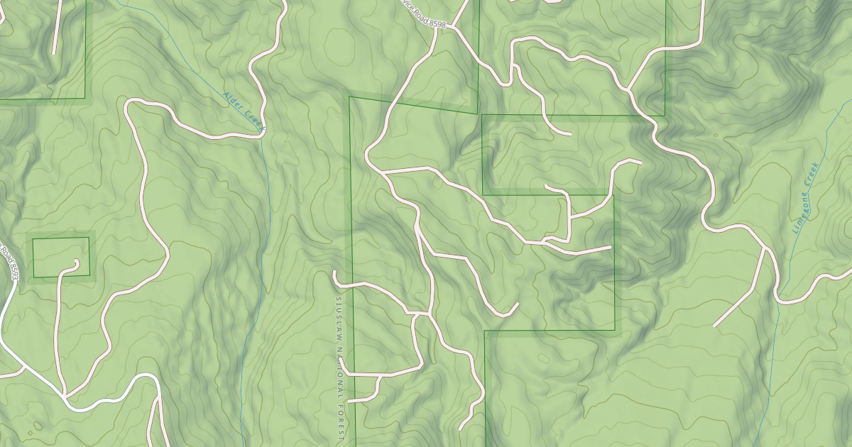 Map preview of USFS National Forest System Roads {3475721B-735E-4072-95AC-AB283FECC088}