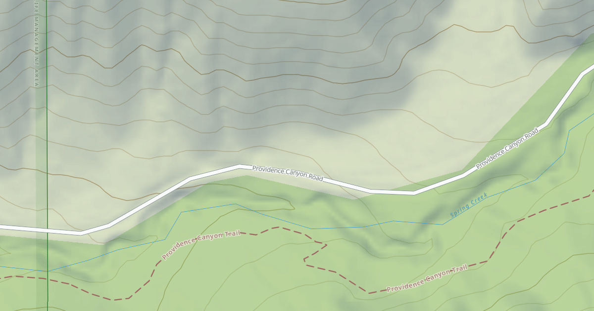 Map preview of PROVIDENCE CANYON