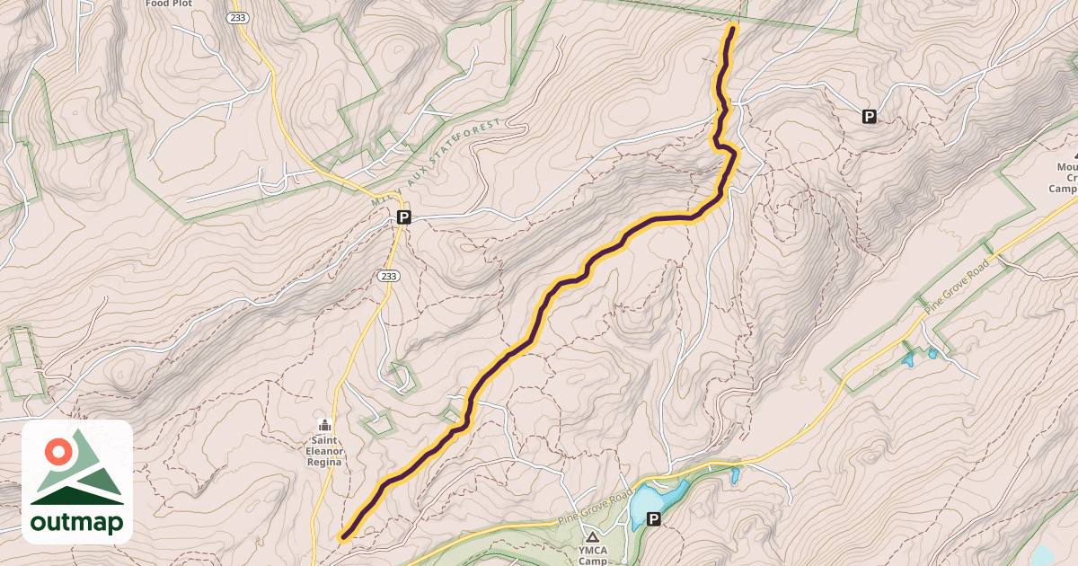 Map of Buck Ridge Trail