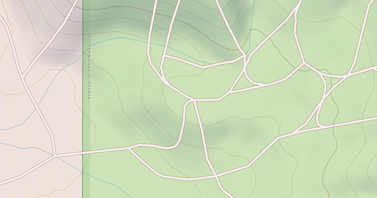 Map preview of BLM National GTLF Public Motorized Roads 1e72bf48-944a-4102-ad0d-d97e7ebe97f2