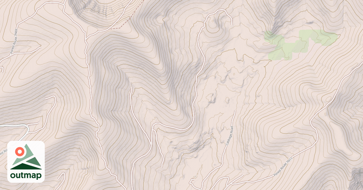 Map of USFS Motor Vehicle Use Map Roads {9FE7DCA6-DD1B-4248-AAB8-1727C6749E68}