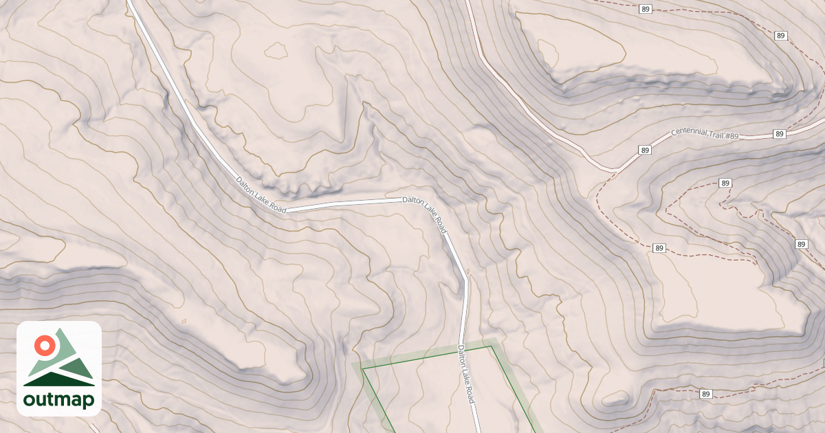Map of DALTON LAKE BR 1D