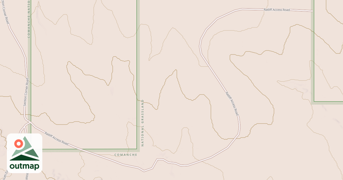 Map of RATLIFF ACCESS