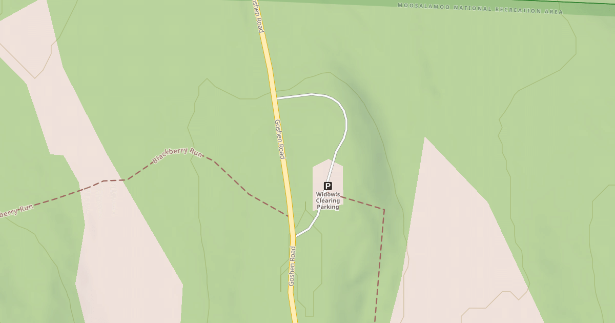 Map preview of WIDOWS CLEARING PARKING