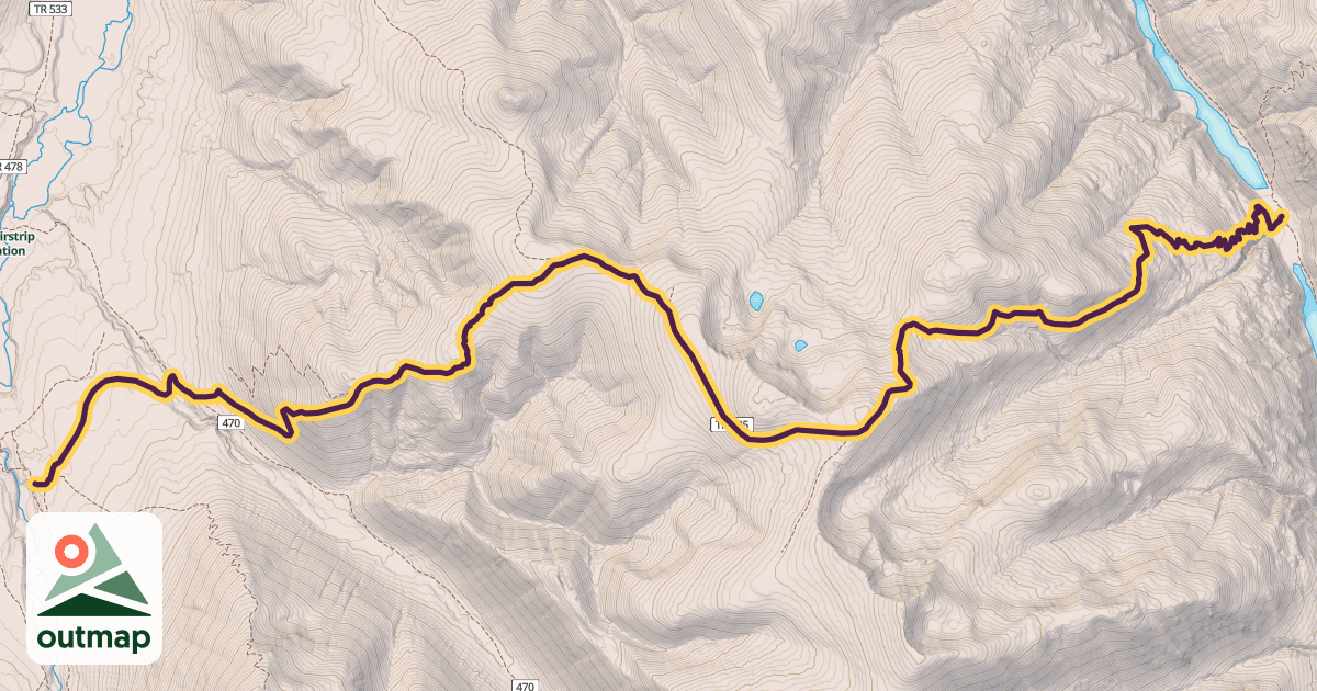 Map of Tatoosh Buttes Trail
